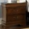 Whiskey Finish Louis Philippe Sleigh Bed w/Optional Case Goods