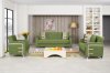 Decora Sofa Bed in Green Fabric by Casamode w/Options