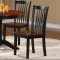 Andover 2458 Dining Set 5Pc in Black & Oak by Homelegance