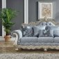 Nora Sofa & Loveseat Set in Light Gray Fabric