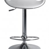 Black or White Faux Leather Set of 2 Bar Stools