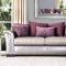 Benigno Sofa SM6412 in Pewter/Purple Leatherette w/Options