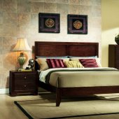 B200 Bedroom Set in Brown Cherry w/Options