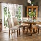 Olinda CM3442RT Round Dining Table in Oak Finish w/Options