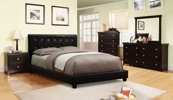 CM7950 Vengo Bedroom w/Black Padded Platform Bed & Options [FABS-CM7950 Vengo]