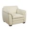 Midtown Sofa & Loveseat in White Leather Match w/Options