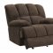 U201 Motion Sectional Sofa in Chocolate Fabric by Global