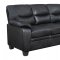 U880028 Sofa & Loveseat in Black PU by Global w/Options