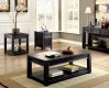 Meadow 3Pc Coffee & End Table Set CM4327 in Antique Black