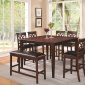 100648 Dunham 5Pc Counter Height Dining Set by Coaster w/Options