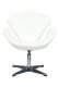 Swan Lounge Chair SW29WL in White Leatherette by LeisureMod