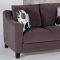 Denver Cozy Brown Sofa in Fabric by Sunset w/Options