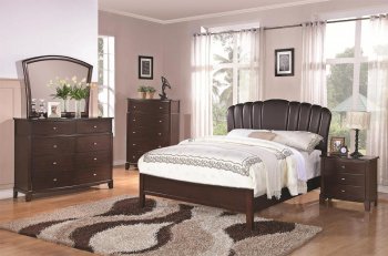 202450 Addley Bedroom in Dark Cherry by Coaster w/Options [CRBS-202450 Addley]