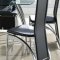 Glass Top Contemporary Dinette Table w/PVC Wrapped Shelf