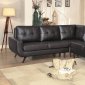 Deryn Sectional Sofa 8327DBR in Dark Brown by Homelegance