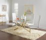 Chanel 5Pc Dinette Set in Brass by Coaster