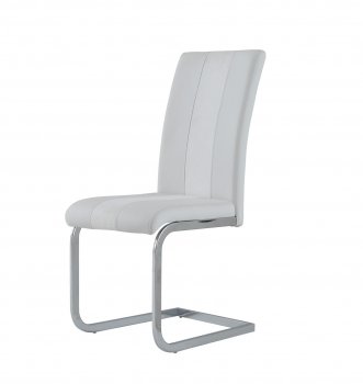 D915DC Set of 4 Dining Chairs in White by Global [GFDC-D915DC White]