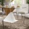 Bima Dining Table FOA3746T in White & Natural Tone w/Options