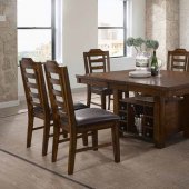 Bathurst Dining Table 107631 Dark Ash Wood by Coaster w/Options