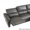 S275 Power Motion Sectional Sofa in Gray Leather Beverly Hills