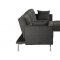 Duzzy Sectional Sofa 50485 in Dark Gray Fabric by Acme