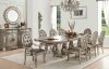 Northville Dining Table 66920 in Antique Silver by Acme