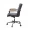 Halcyon Office Chair 93242 in Gray Top Grain Leather by Acme