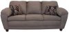 Mocha Fabric Modern Sofa & Loveseat Set w/Optional Chairs