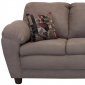 Mocha Fabric Modern Sofa & Loveseat Set w/Optional Chairs