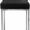 Giselle Counter Stool 782 Set of 2 Black Velvet Fabric -Meridian