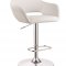 100829 Adjustable Bar Stool Set of 2 in White by Coaster