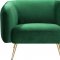 Harlow Sofa 685 in Green Velvet Fabric by Meridian w/Options