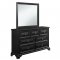 9097 Bedroom 5Pc Set by Global w/Carter Black Casegoods