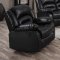 9171 Reclining Sofa in Black Bonded Leather w/Options