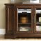 Cognac Finish Contemporary Tall TV Stand w/Storages