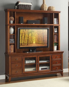 Culbert Wall Unit 8018C in Cherry by Homelegance [HEWU-8018C Culbert]