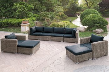 415 Outdoor Patio 8Pc Sectional Sofa Set by Poundex w/Options [PXOUT-415]