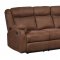 U8303 Motion Sofa in Chocolate Fabric by Global w/Options