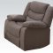 Jacinta Motion Sofa in Light Brown Velvet by Acme w/Options