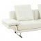 Savoy Sectional Sofa in White Leather by Whiteline Imports