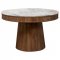 Ortega Dining Table 105141 Natural & White by Coaster w/Options