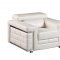 U7940 Sofa in White Bonded Leather by Global w/Options