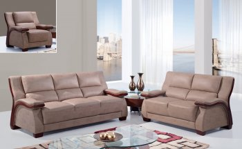 UA1411 3Pc Sofa Set in Bonded Leather by Global Furniture USA [GFS-UA1411]