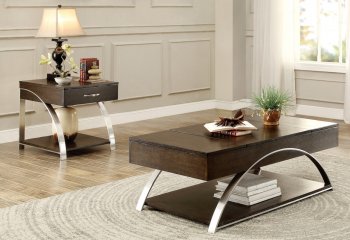 Tioga 3Pc Coffee & End Table Set 3533RF - Espresso - Homelegance [HECT-3533RF-Tioga]