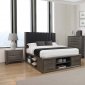 Phoenix Bedroom 205470 in Coco Gray & Black by Coaster w/Options