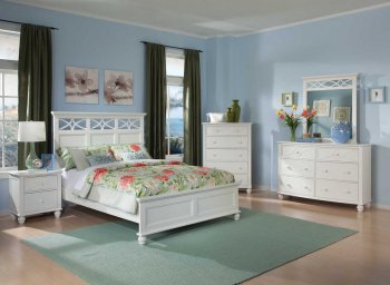 Sanibel Bedroom 2119W by Homelegance in White w/Options [HEBS-2119W Sanibel]