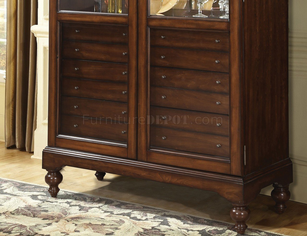 Dallin Curio 90105 In Cherry Finish By Acme 1110