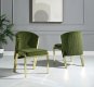 Fallon Dining Chair DN01956 Set of 2 Green Velvet & Gold by Acme