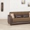 Divamax Sofa Bed in Dark Chocolate Fabric by Casamode w/Options