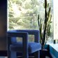 Blair Accent Chair 524 Set of 2 in Navy Velvet by Meridian